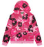 Denim Tears Hot Pink Camo Black Floral All Over Print Zip Up Hoodie