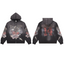Vale Forever Black Red Butterfly Graphic Hoodie