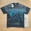 Vale Dreams Blue Graphic T-Shirt Washed Black