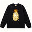 BAPE Style Baby Milo Peeking on Camo Ape Head Long-Sleeve Tee - Black/Yellow