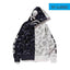 BAPE Fall Winter Shark Split Black‑White Camo Skull Full‑Zip Hoodie