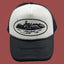 Cortiez Bold Black Oval Ship Logo Trucker Hat - White