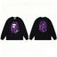 BAPE Style Big Camo Ape Head Long-Sleeve Tee - Black/Purple