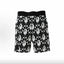 BAPE Style Monogram All-Over Print Ape Head Casual Shorts - Black/White