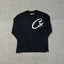Corteiz Devil's Island Classic Pentagram Print Splicing Embroidered Alphabet Men's and Women's Base Shirt Long Sleeve T-shirt (5)