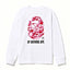 BAPE Style "BY BATHING APE" Camo Ape Head Long-Sleeve Tee - White/Pink