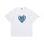 BAPE x PLAY Style Camo Heart Short-Sleeve Tee - White/Blue