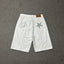Devil's Island machine embroidered denim shorts for men's summer high street loose five quarter pants with five pointed star design mid waist denim shorts (4)