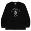 BAPE Style Arch Logo Monochrome Camo Ape Head Long-Sleeve Tee - Black