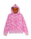 BAPE Fall Winter Baby Milo Pink Camo Full‑Zip Hoodie