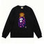 BAPE Style Baby Milo Peeking on Camo Ape Head Long-Sleeve Tee - Black/Purple
