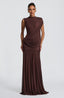 Mireya Maxi Dress - Plum Brown
