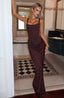 Cornelia Maxi Dress - Plum Brown