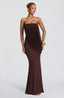 Vienna Maxi Dress - Plum Brown