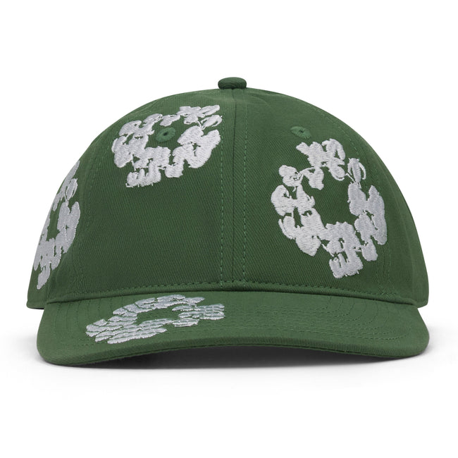 Denim Tears Green Cotton Wreath Fitted Cap Hover Image