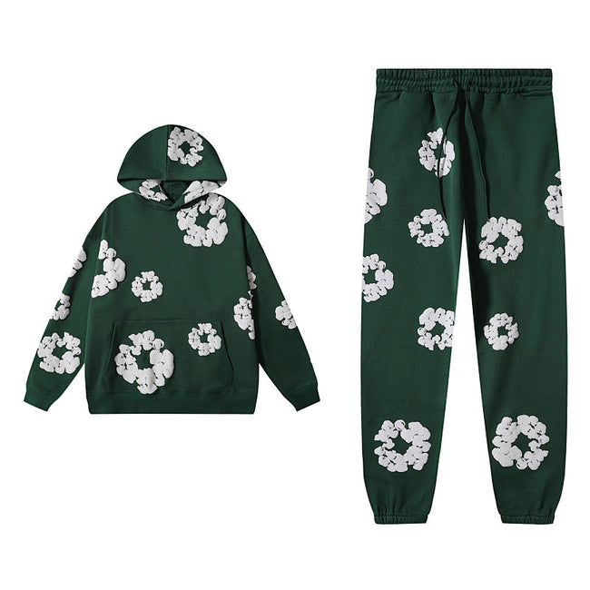 Denim Tears Green Hoodie & Sweatpants Set Main Image