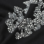 Denim Tears Black Grey Floral Ring Print Crew Neck T-Shirt & Drawstring Shorts