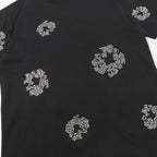 Denim Tears Black Grey Floral Ring Print Crew Neck T-Shirt & Drawstring Shorts