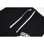 Denim Tears Black Skull Graphic Cuffed Sweatpants
