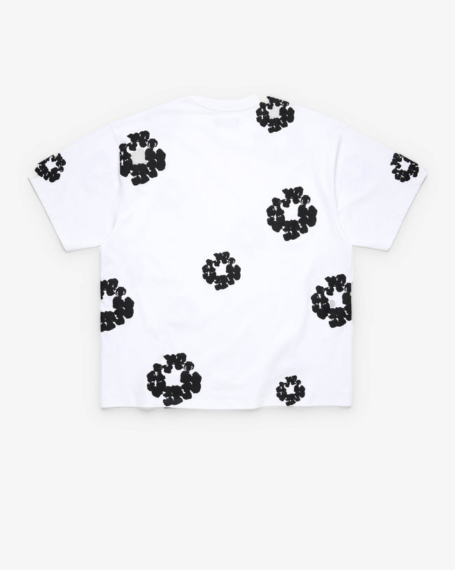 Denim Tears - Men's Cotton Wreath Tall Tee - (White) Main Image