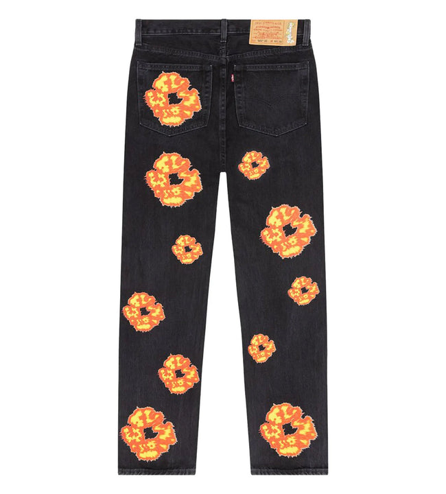Denim Tears Offset Cotton Wreath Jeans Black Main Image