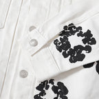 Denim Tears All‑Over Black Floral Print Streetwear Jacket