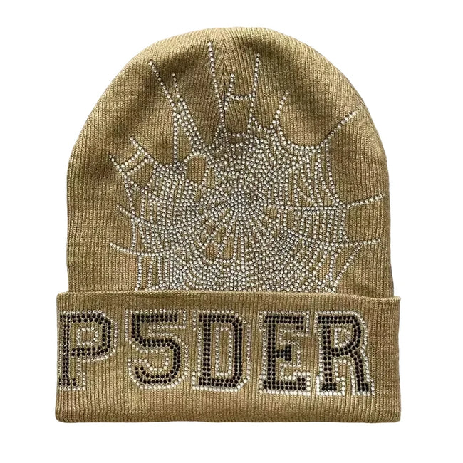 Sp5der worldwide 555555 unisex rhinestone knitted yarn cold hat (7) Hover Image
