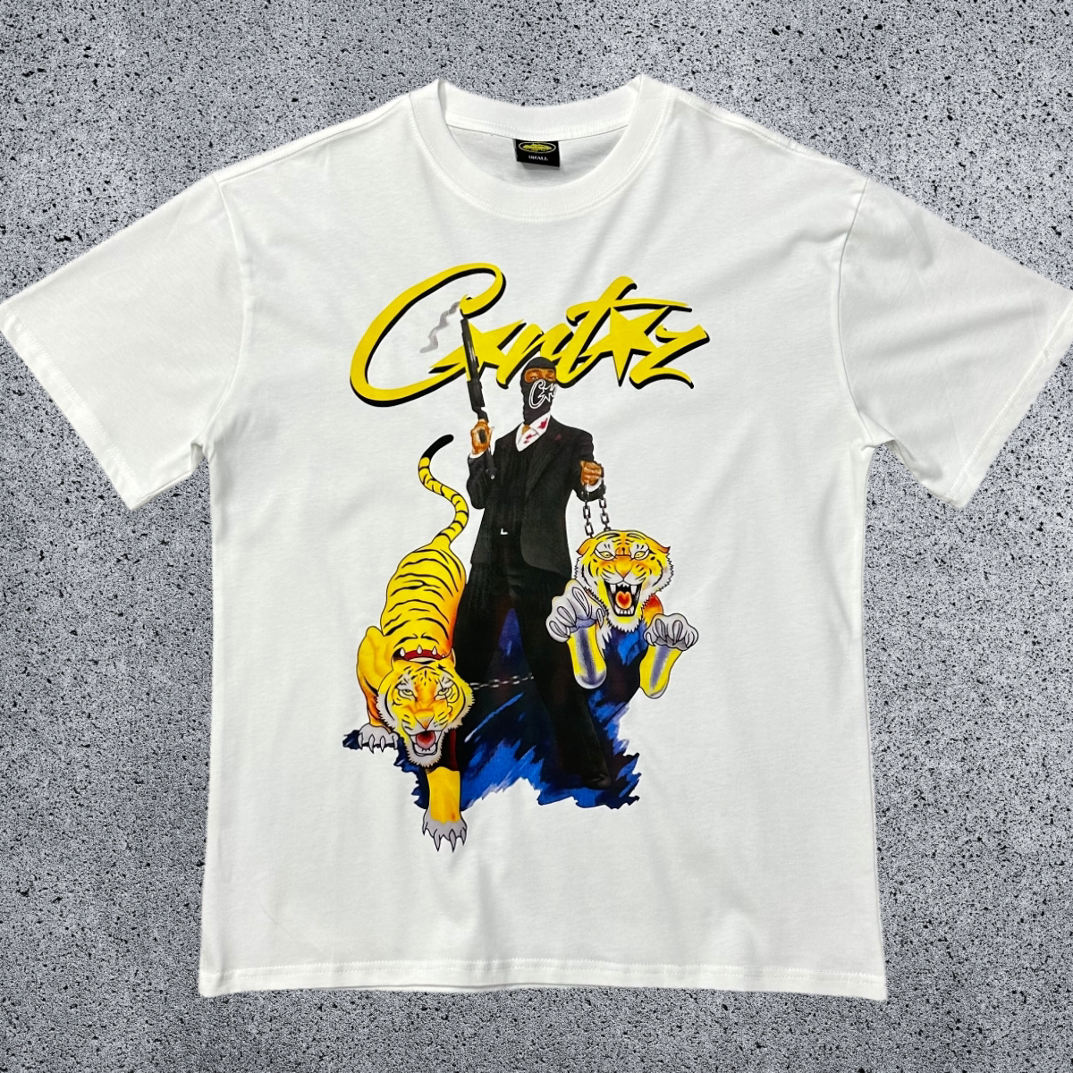 CORTEIZ Devil's Island Short sleeved Cotton Round Neck Printed American Street Loose T-shirt 2024 Spring New INS Trendy Brand (79)