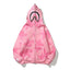 BAPE Shark Pink Star Camo Full‑Zip Hoodie