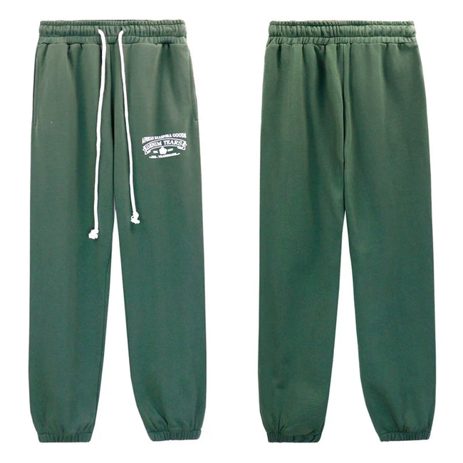 Denim Tears Dark Green Embroidered Drawstring Jogger Pants Hover Image