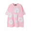 Denim Tears Pink All‑Over Cotton Wreath Print T‑Shirt