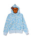 BAPE Fall Winter  Baby Milo Blue Camo Full‑Zip Hoodie