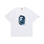 BAPE Style Winter Snow Scenery Ape Head Short-Sleeve Tee - White