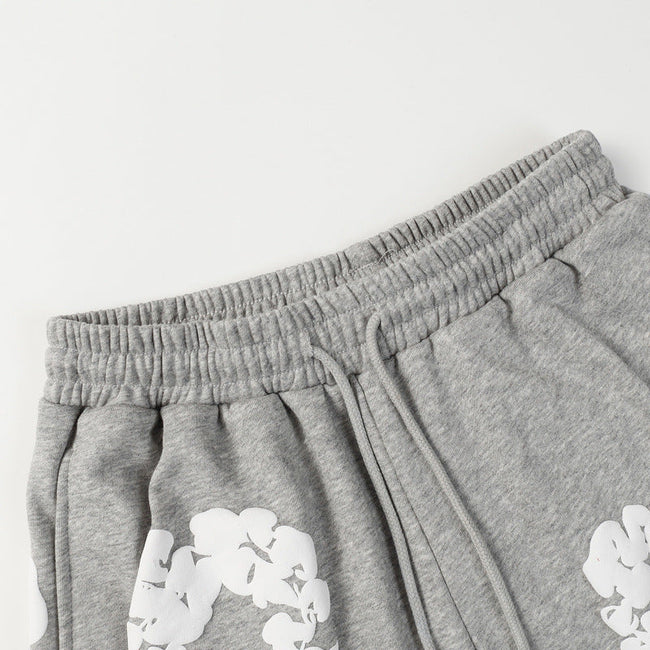 Denim Tears Grey Cotton Sweat Shorts Main Image