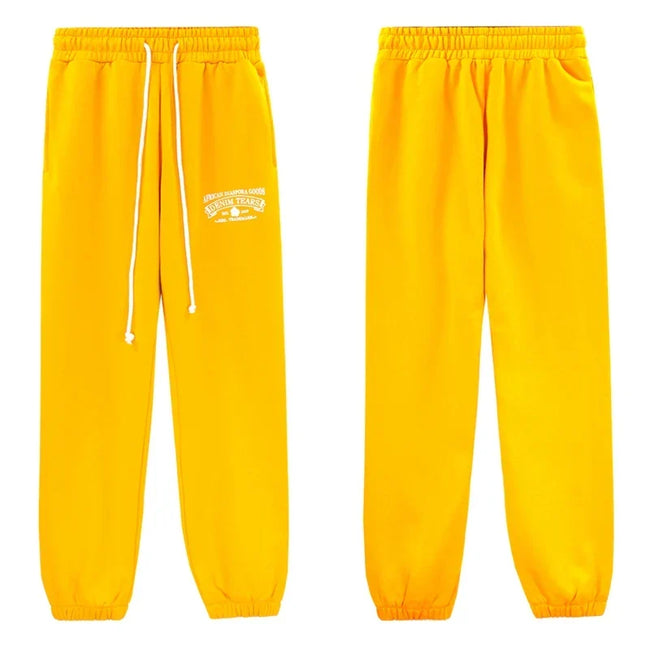Denim Tears Bright Yellow Small Embroidery Drawstring Jogger Sweatpants Hover Image