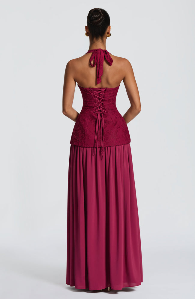 Almira Maxi Dress - Mulberry Main Image