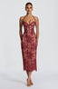Rona Midi Dress - Burgundy