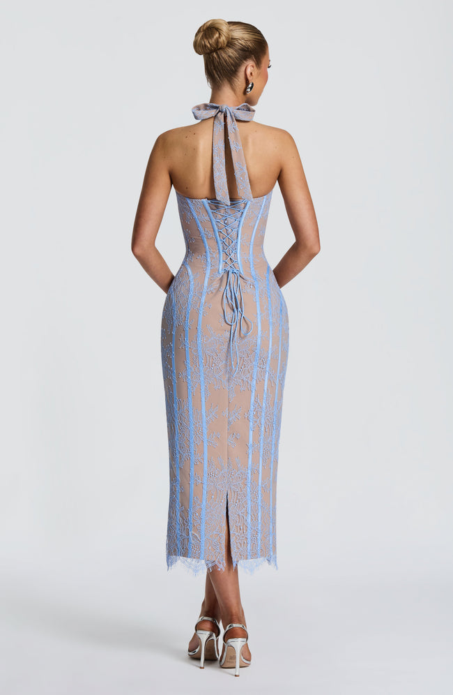Rona Midi Dress - Powder Blue Main Image