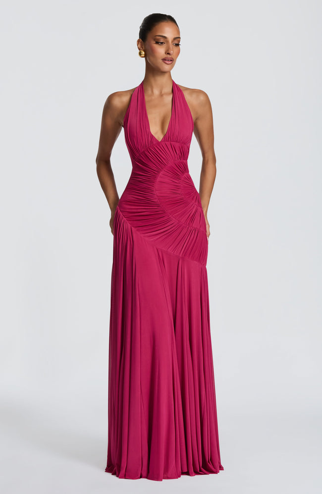 Cova Maxi Dress - Raspberry Hover Image