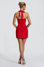 Cassia Mini Dress - Red