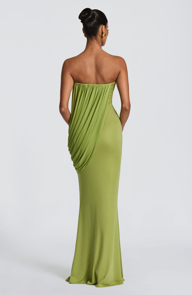 Vienna Maxi Dress - Olive Main Image