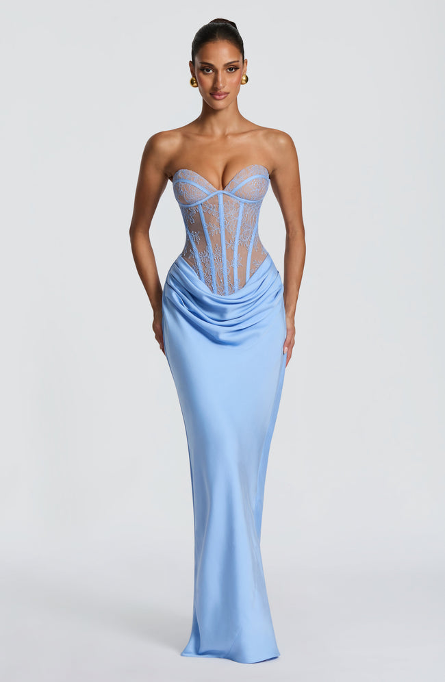 Kathleen Maxi Dress - Powder Blue Hover Image