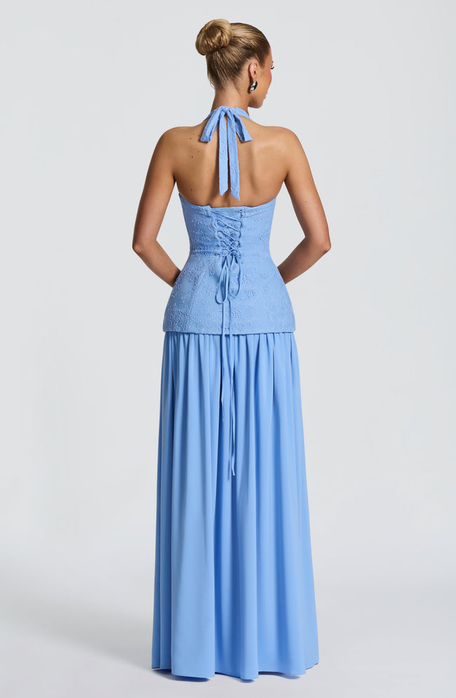 Almira Maxi Dress - Powder Blue Main Image