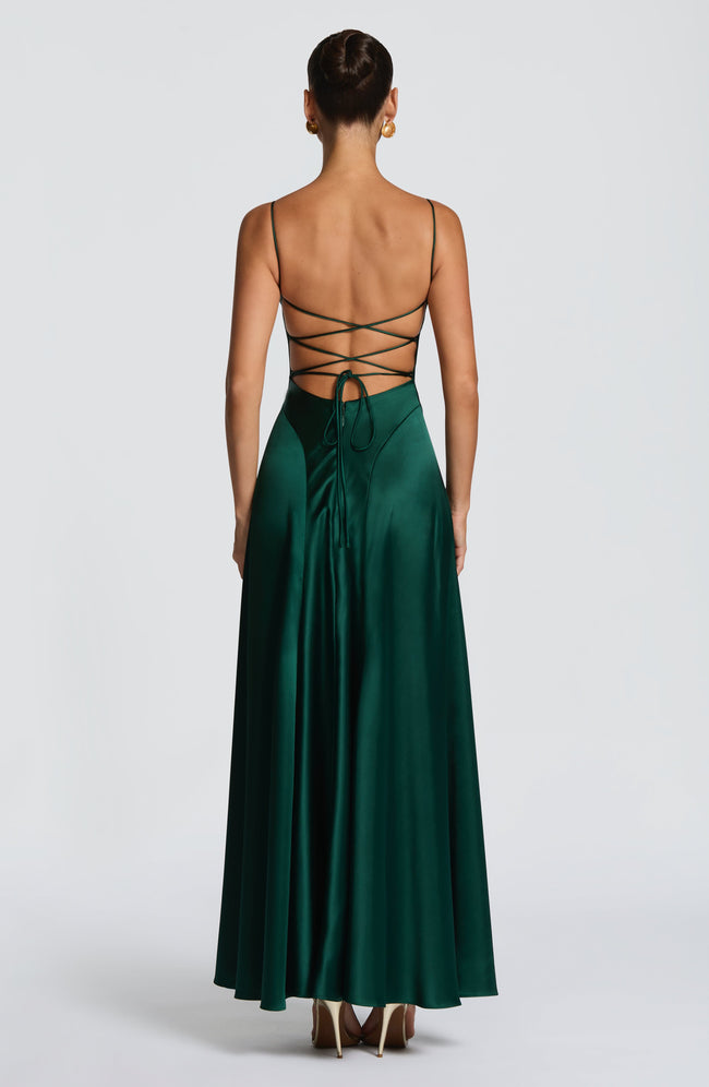 Adelina Maxi Dress - Emerald Main Image