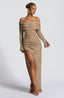 Adelphia Midi Dress - Beige