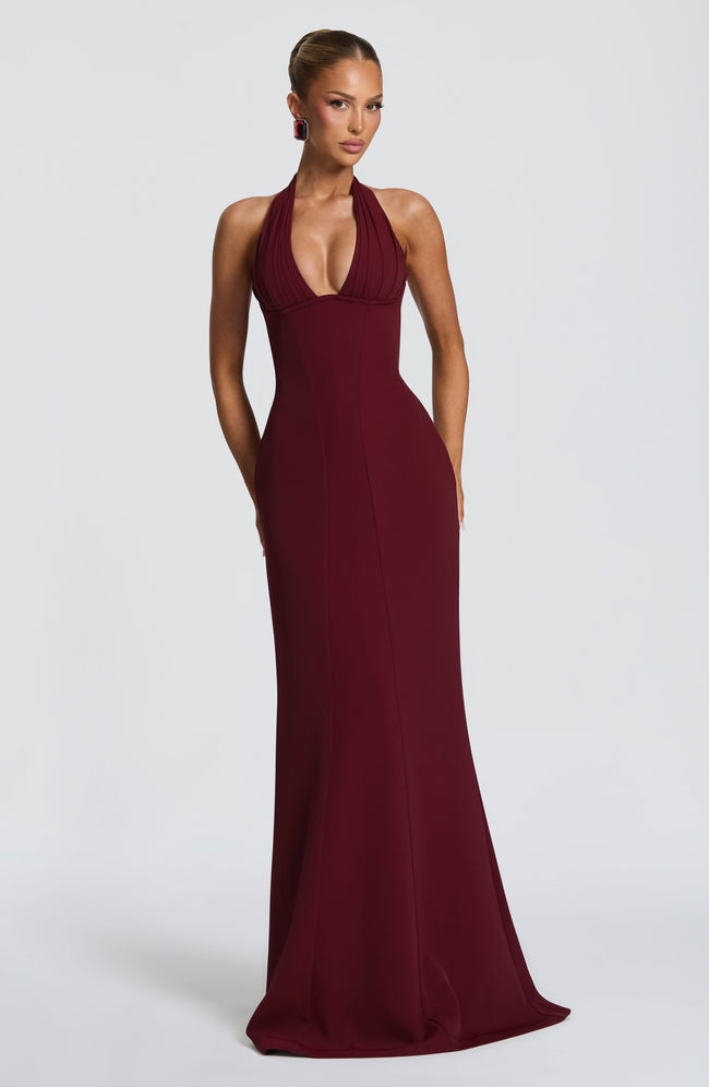 Adora Maxi Dress - Cherry Lacquer Hover Image