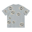 Denim Tears Light Grey Oversized All Over Beige Flower Wreath  TOP