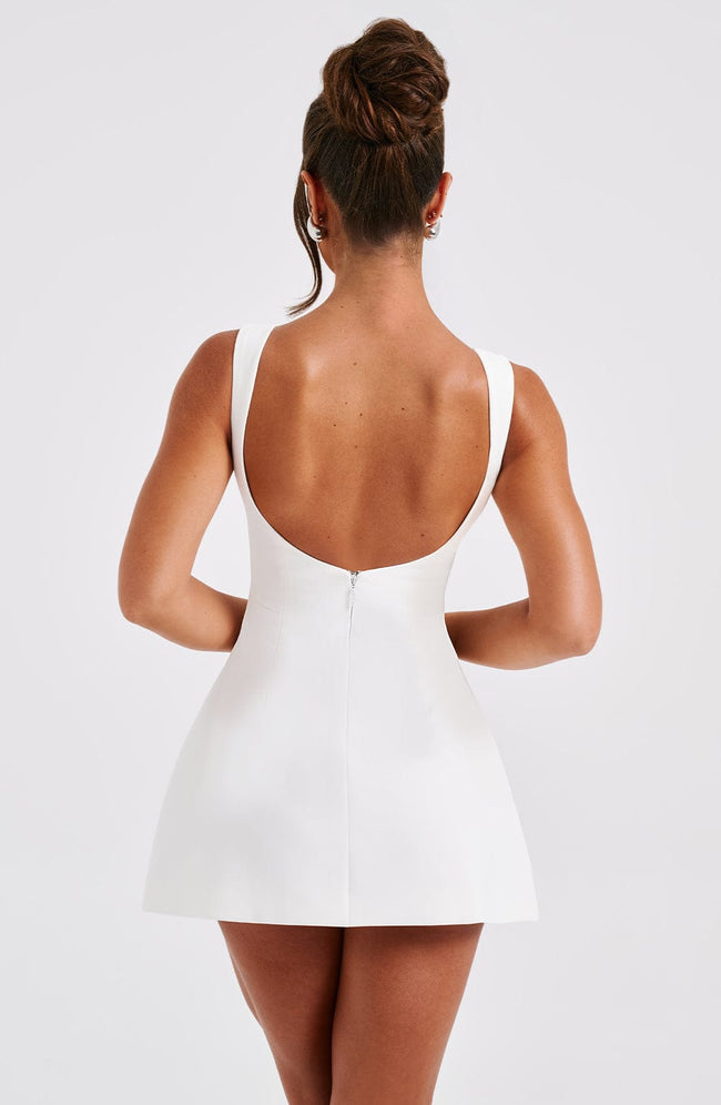 Alana Mini Dress - Ivory Main Image
