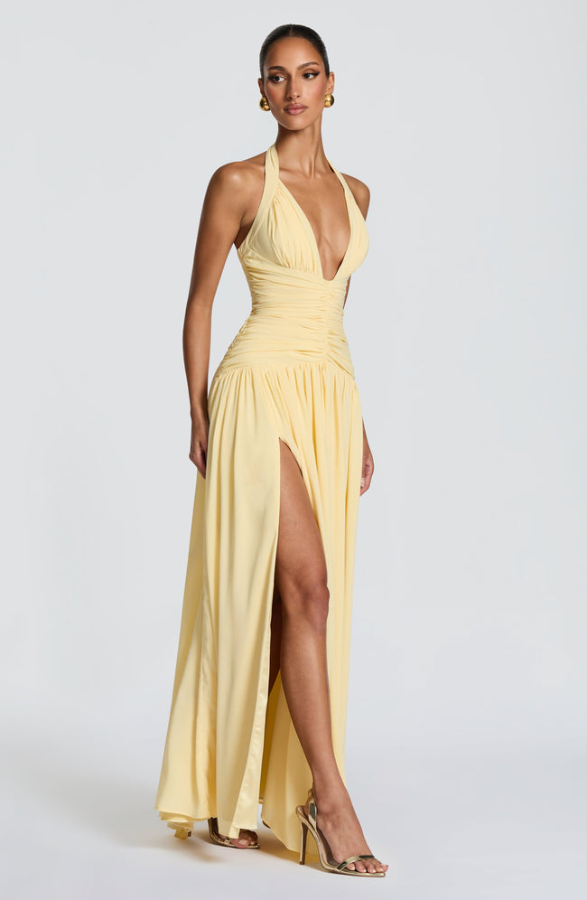 Amaris Maxi Dress - Lemon Main Image