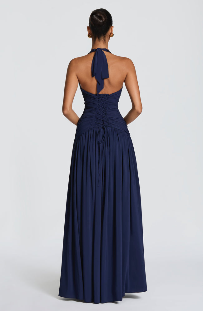 Amaris Maxi Dress - Navy Main Image